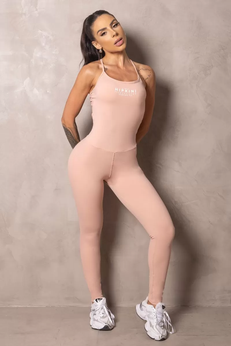 Hipkini - Summer Glow Nude Jumpsuit Cross Straps - 33330935 Hipkini - Summer Glow Nude Jumpsuit Cross Straps - 33330935
