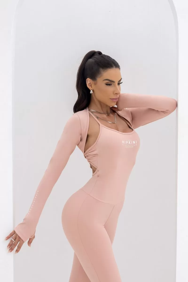 Hipkini - Summer Glow Nude Jumpsuit Cross Straps - 33330935 Hipkini - Summer Glow Nude Jumpsuit Cross Straps - 33330935