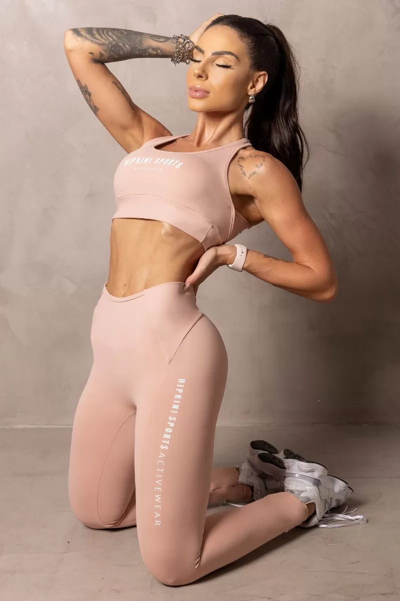 Hipkini - Summer Glow Nude Leggings with Draping - 33330937