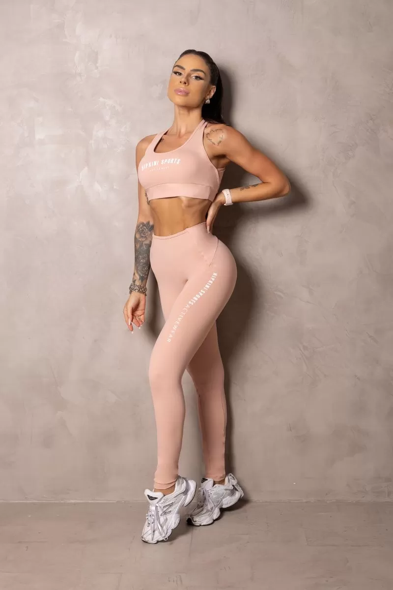 Hipkini - Summer Glow Nude Leggings with Draping - 33330937