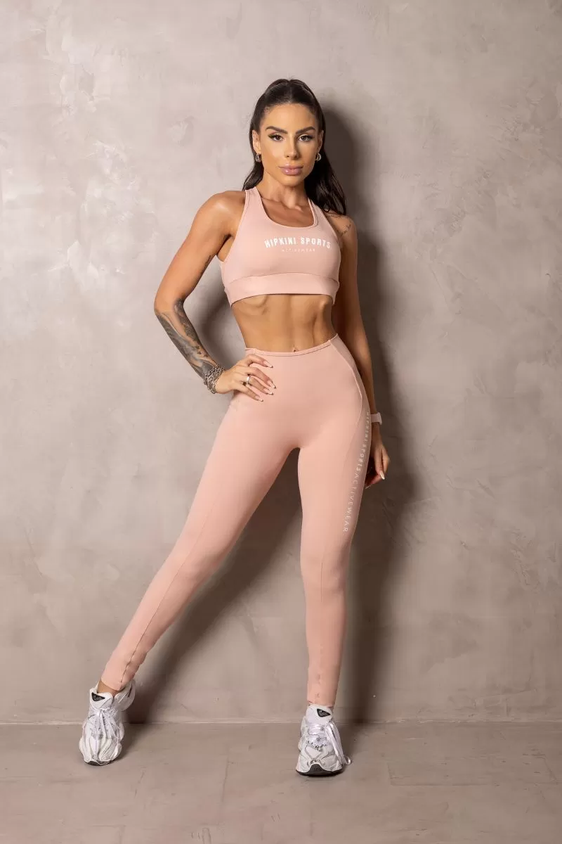 Hipkini - Summer Glow Nude Leggings with Draping - 33330937