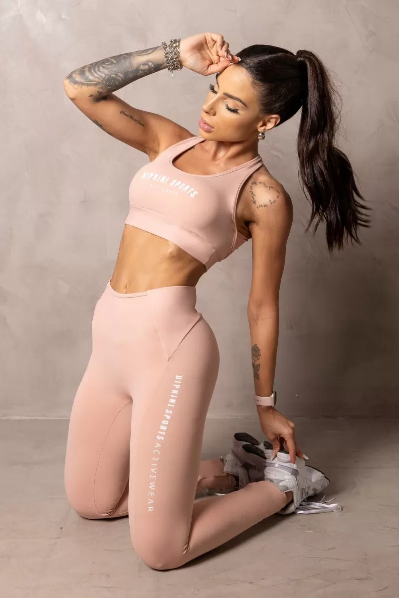 Hipkini - Summer Glow Nude Leggings with Draping - 33330937