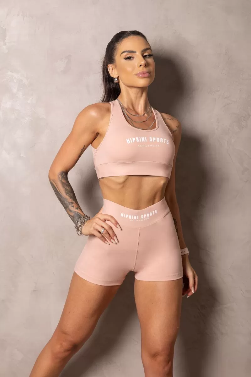 Hipkini - Summer Glow Nude Shorts with Draping - 33330938