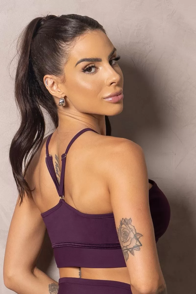 Hipkini - Summer Glow Grape Top with Cross Straps - 33330941 Hipkini - Summer Glow Grape Top with Cross Straps - 33330941