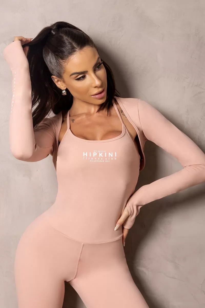 Hipkini - Summer Glow Nude Long Sleeve Blouse - 33330985