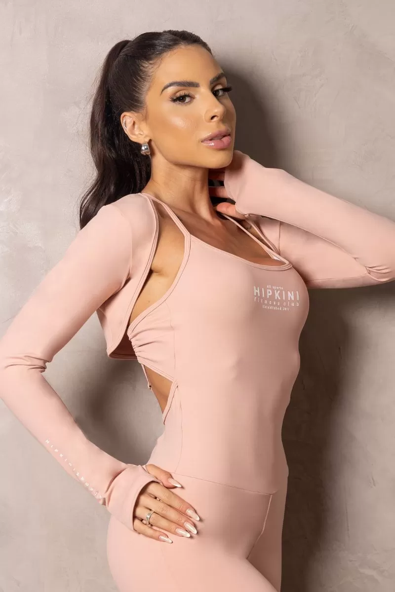 Hipkini - Summer Glow Nude Long Sleeve Blouse - 33330985