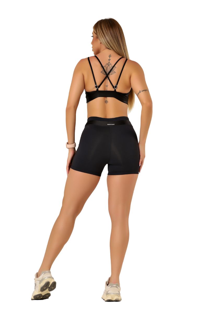 Garotafit - Felicity Black Shorts - SH541A Garotafit - Felicity Black Shorts - SH541A