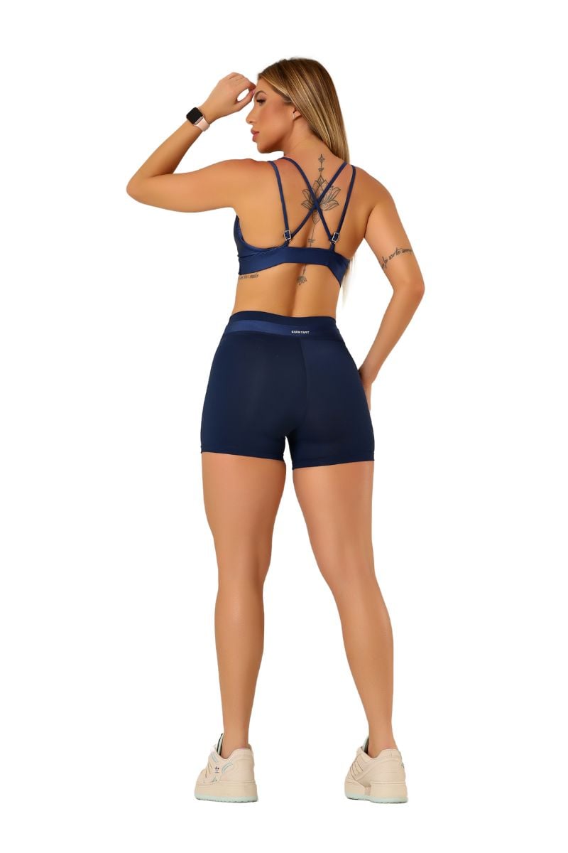 Garotafit - Felicity Navy Shorts - SH541LM Garotafit - Felicity Navy Shorts - SH541LM