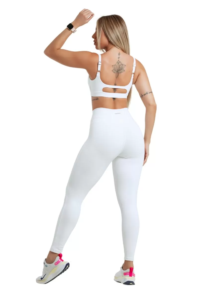 Garotafit - White Slick Pants - FUS481B