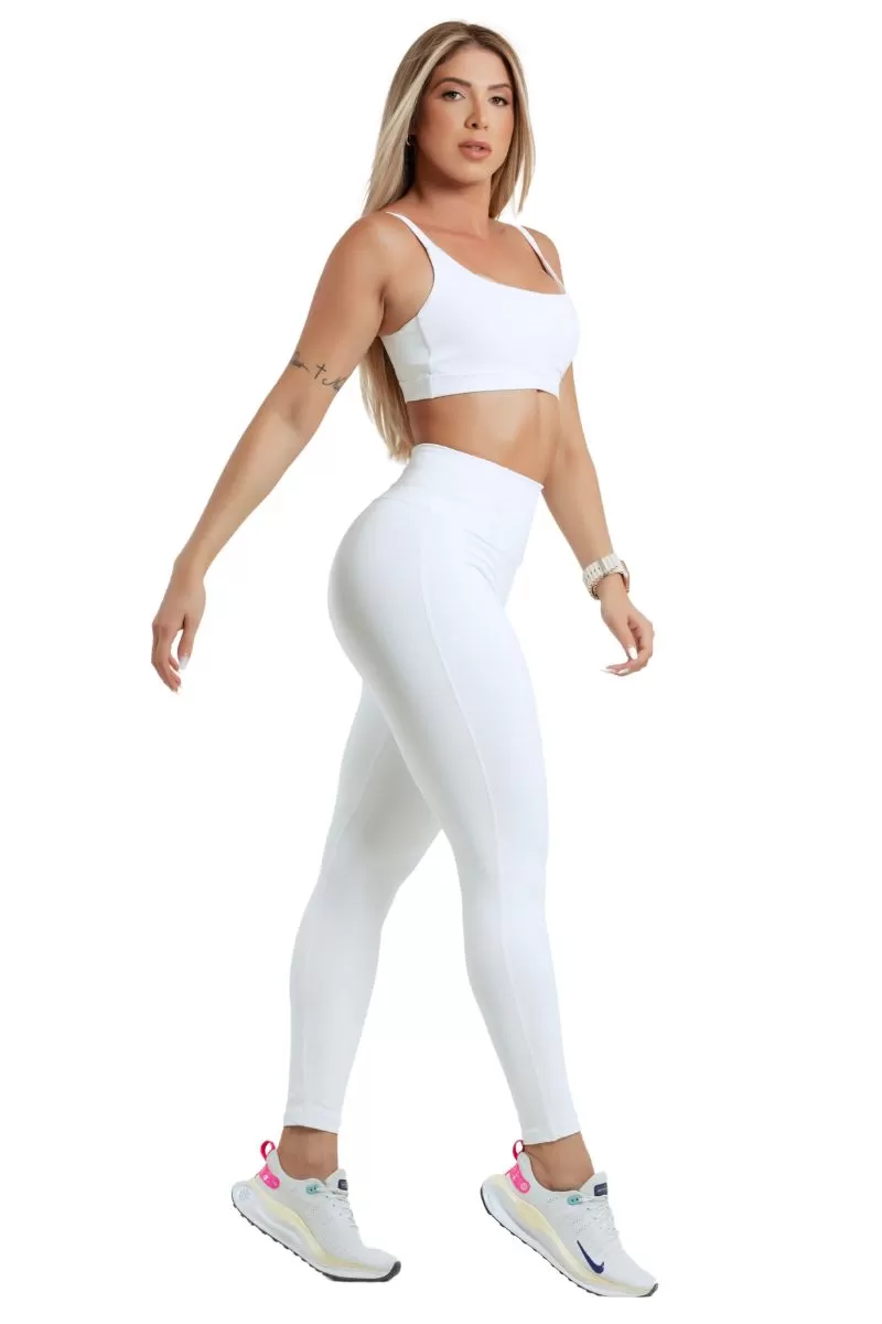 Garotafit - White Slick Pants - FUS481B