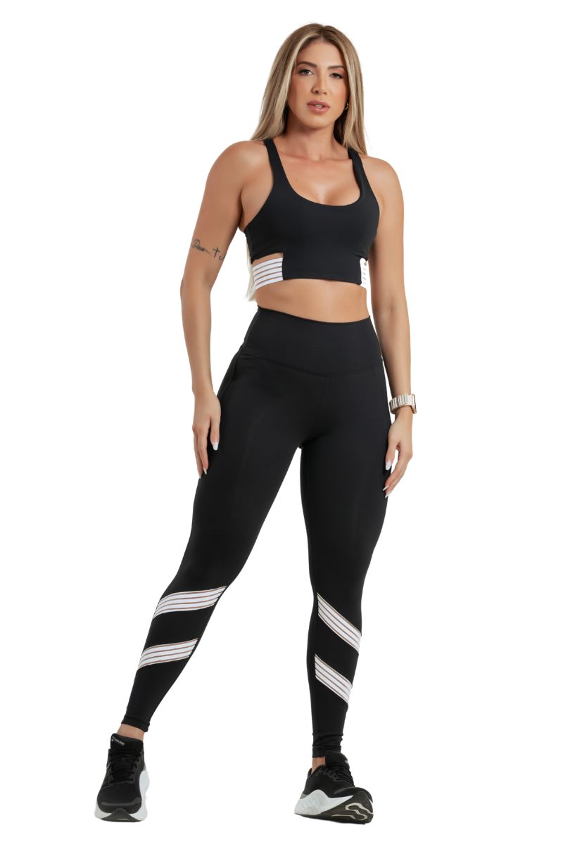 Garotafit - Drift Pants Set Black - FCS360A