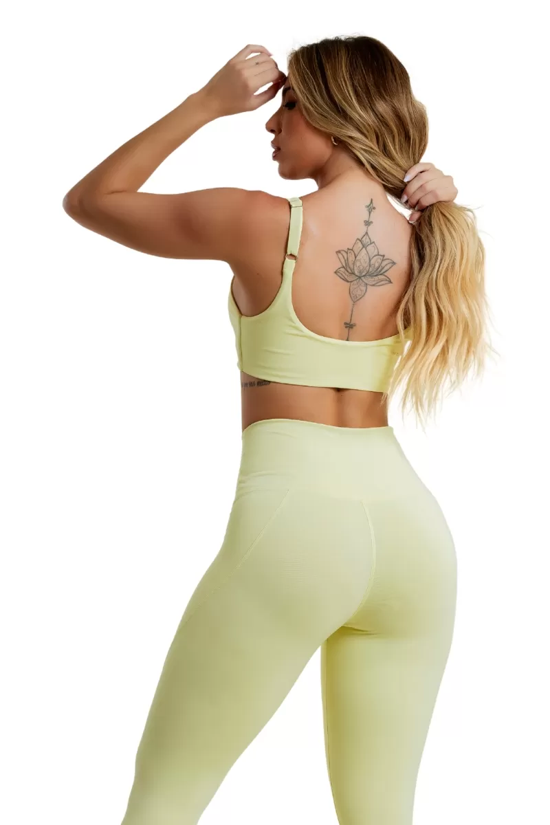 Garotafit - Candy Yellow Dizzy Top - TOB97JC