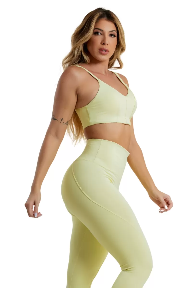 Garotafit - Candy Yellow Dizzy Top - TOB97JC