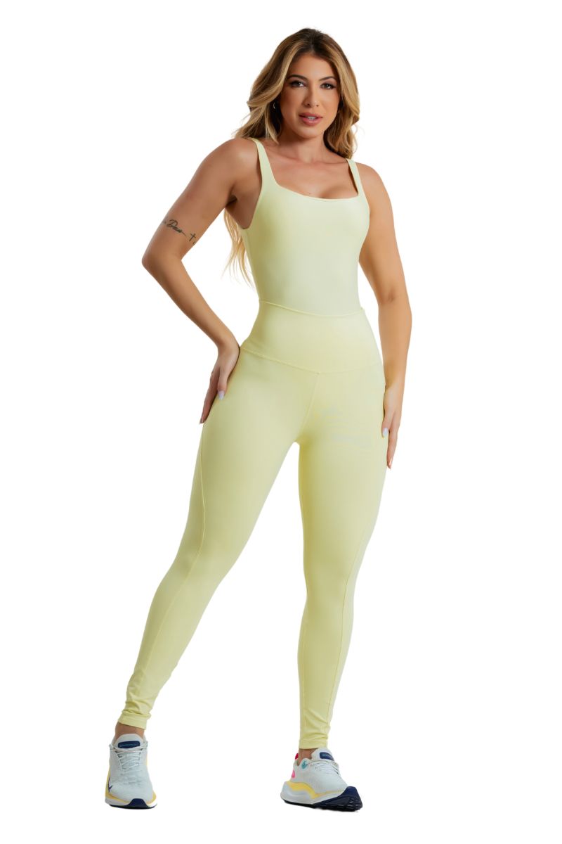 Garotafit - Candy Yellow Dizzy Bodysuit - BOD85JC