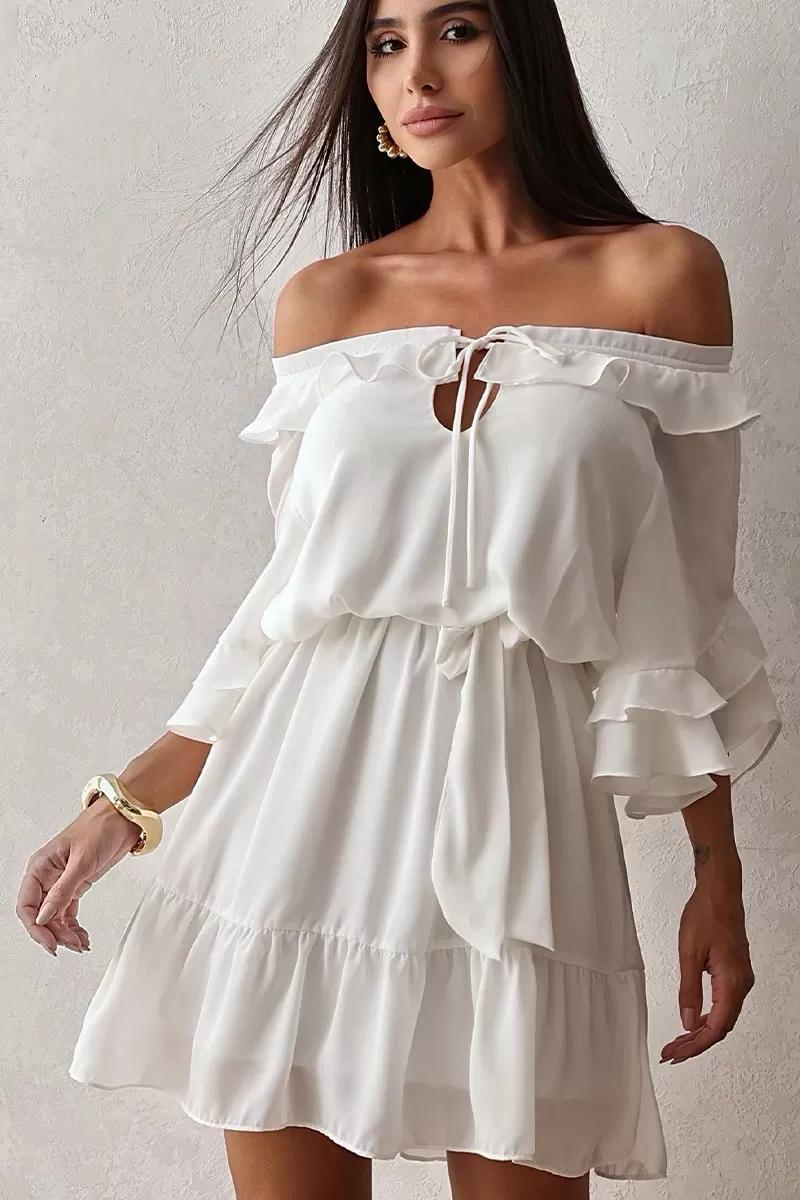 Miss Misses - Vestido Simone Off White - 54483030