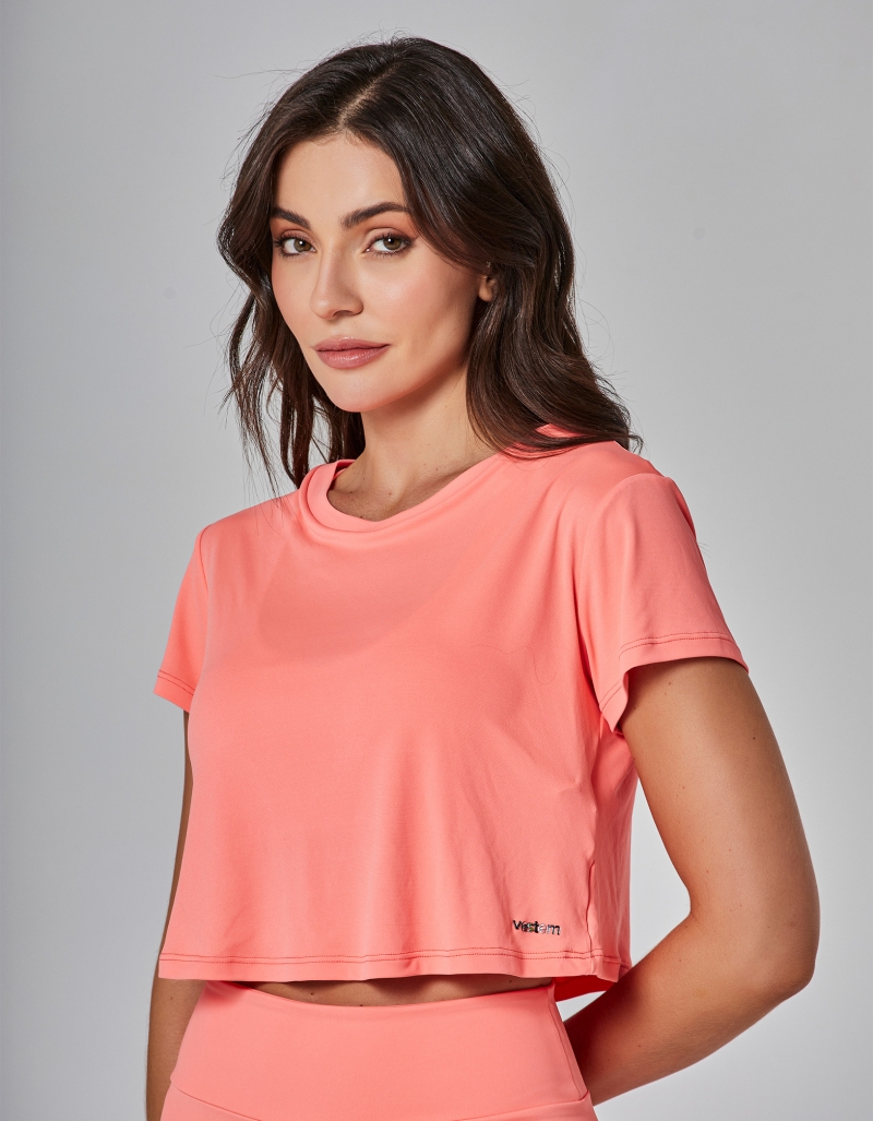 Vestem - Dry Fit Movement Short Sleeve Shirt Orange Camellia - BMC790.I25.C0527