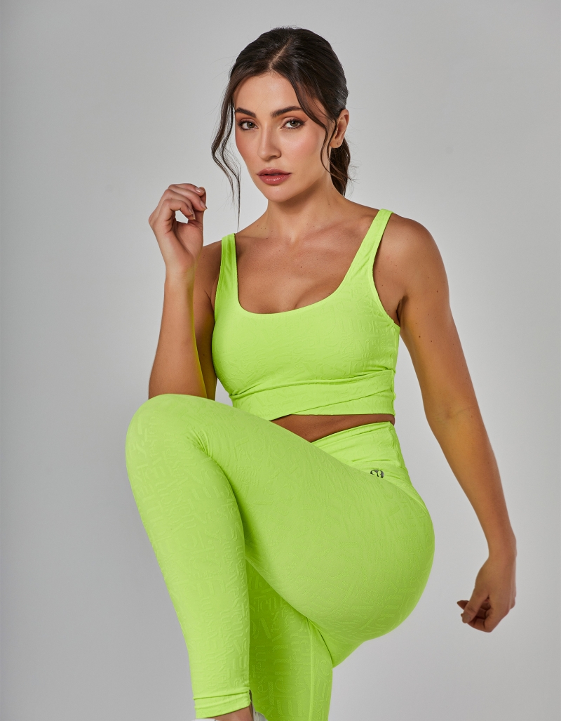Vestem - Winner Neon Yellow Wrap-Around Legging - FS1479.I25.C0009 Vestem - Winner Neon Yellow Wrap-Around Legging - FS1479.I25.C0009