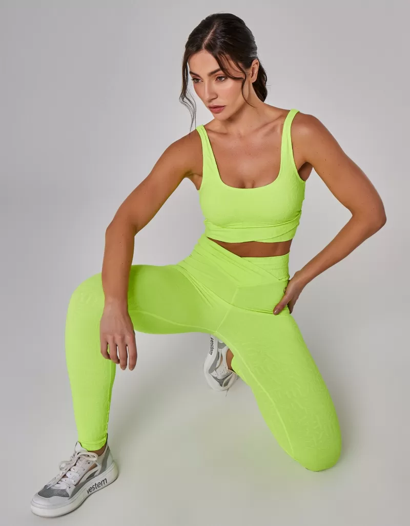 Vestem - Winner Neon Yellow Wrap-Around Legging - FS1479.I25.C0009