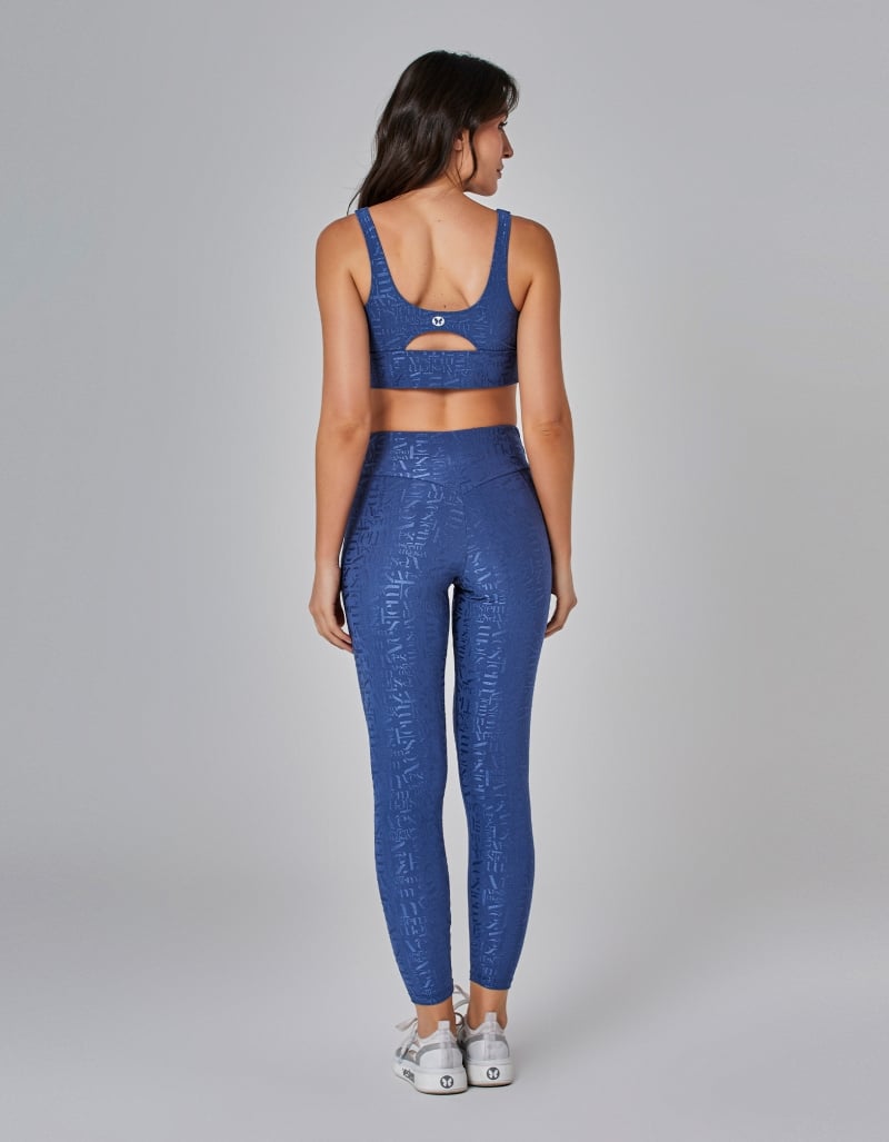 Vestem - Winner Blue Jeans Wrap-Around Waistband Leggings - FS1479.I25.C0257 Vestem - Winner Blue Jeans Wrap-Around Waistband Leggings - FS1479.I25.C0257