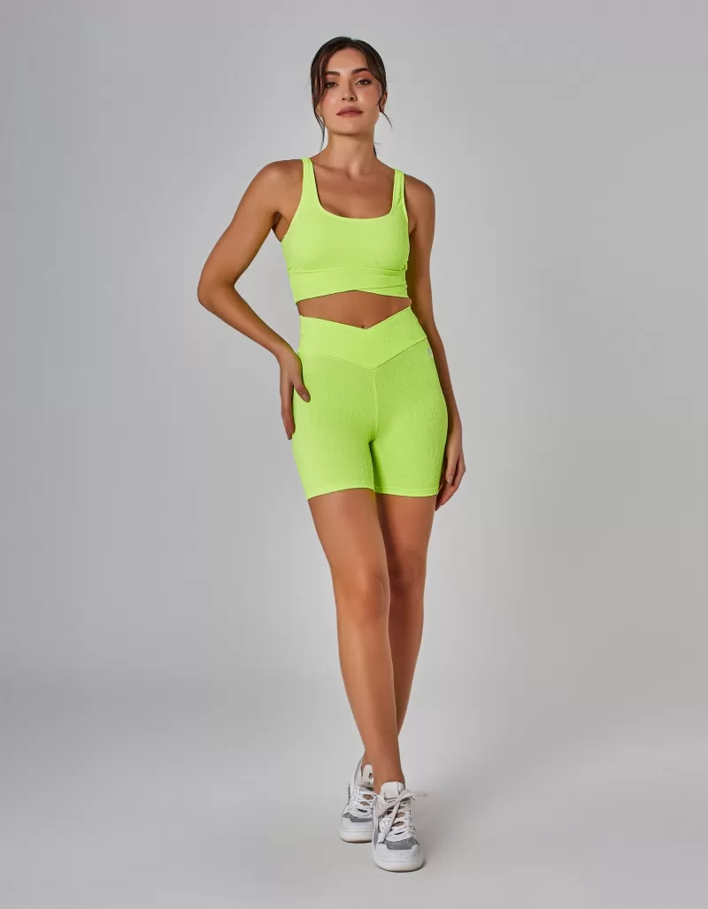 Vestem - Winner Neon Yellow Wrap-Around Shorts - SH652.I25.C0009