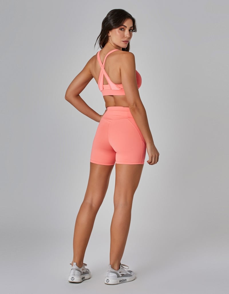 Vestem - Movement Shorts with Pockets Orange Camellia - REG29.C0004 Vestem - Movement Shorts with Pockets Orange Camellia - REG29.C0004