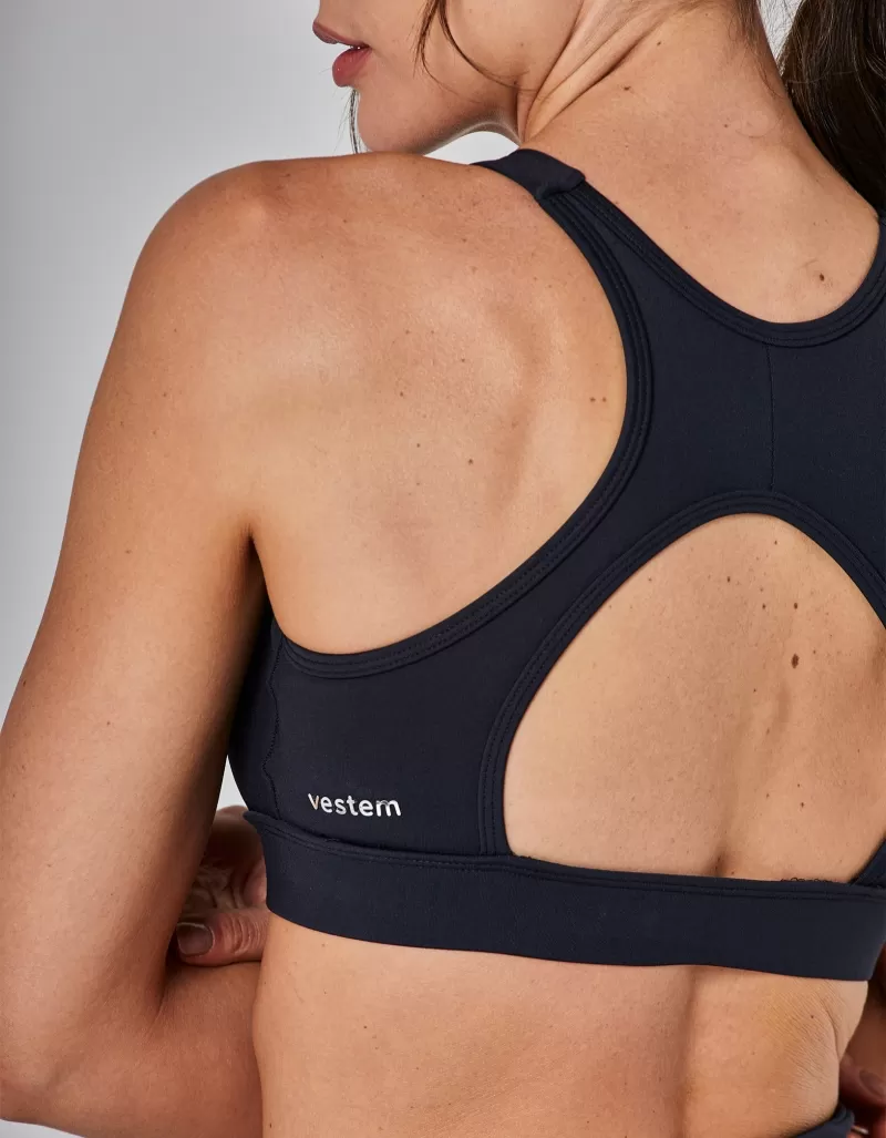 Vestem - Max Black High Support Top - TOP1103.I25.C0002