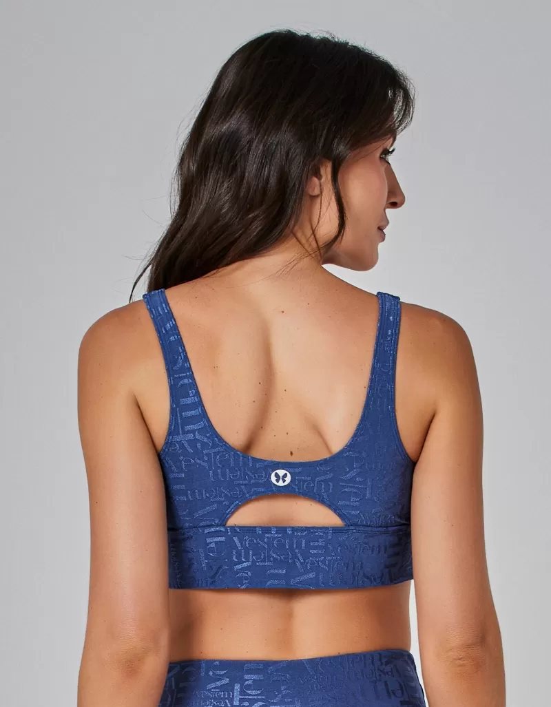 Vestem - Winner High Support Top in Blue Jeans - TOP1128.I25.C0257