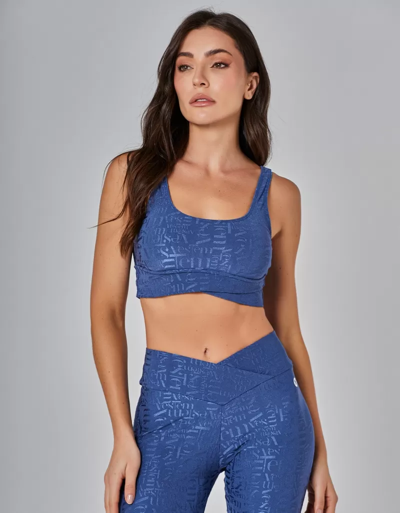 Vestem - Winner High Support Top in Blue Jeans - TOP1128.I25.C0257