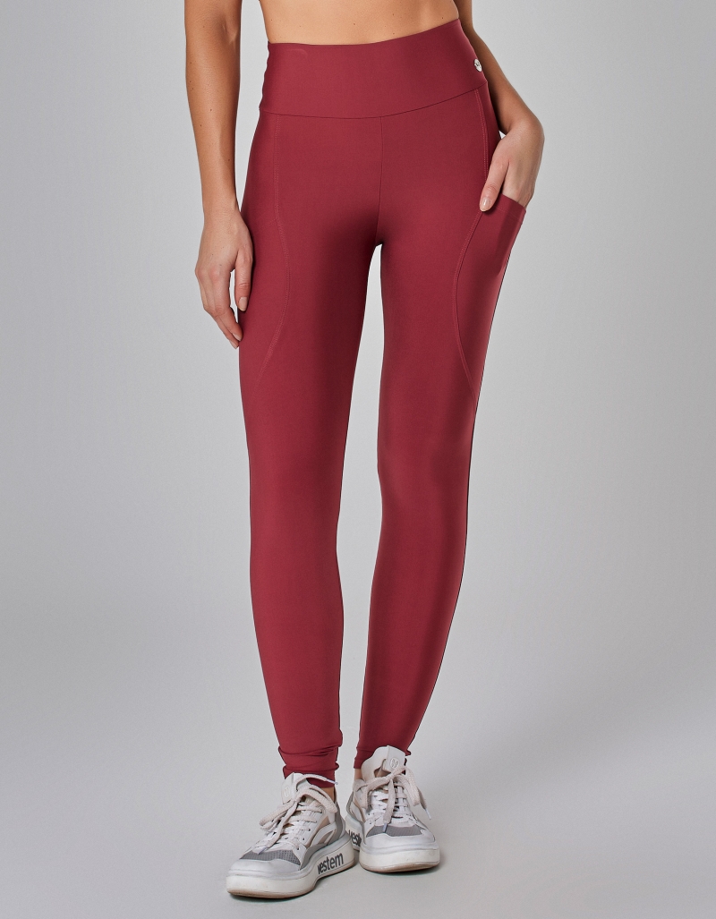 Vestem - Adrenaline Red Focus Pocket Leggings - FS1455.I25.C0510 Vestem - Adrenaline Red Focus Pocket Leggings - FS1455.I25.C0510