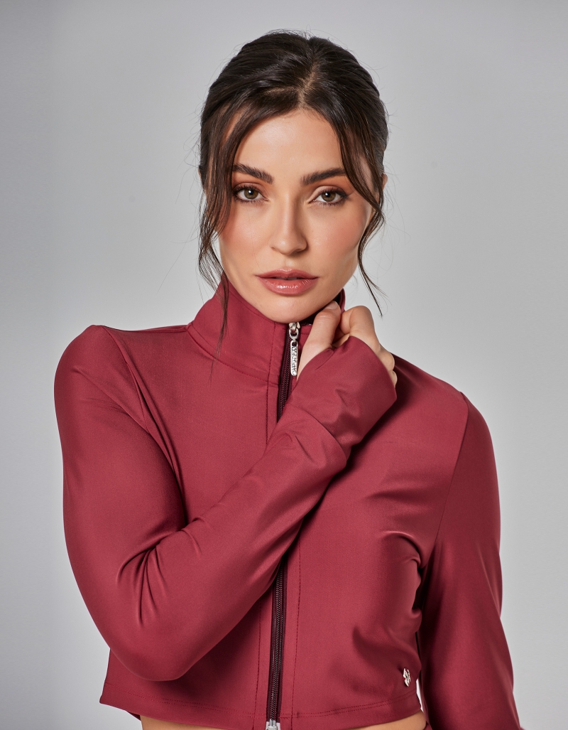 Vestem - Red Adrenaline Focus Cropped Jacket - JAC257.I25.C0510 Vestem - Red Adrenaline Focus Cropped Jacket - JAC257.I25.C0510