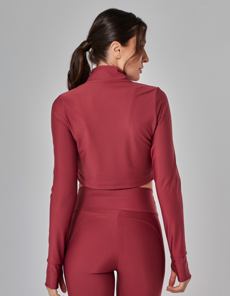 Vestem - Red Adrenaline Focus Cropped Jacket - JAC257.I25.C0510 Vestem - Red Adrenaline Focus Cropped Jacket - JAC257.I25.C0510