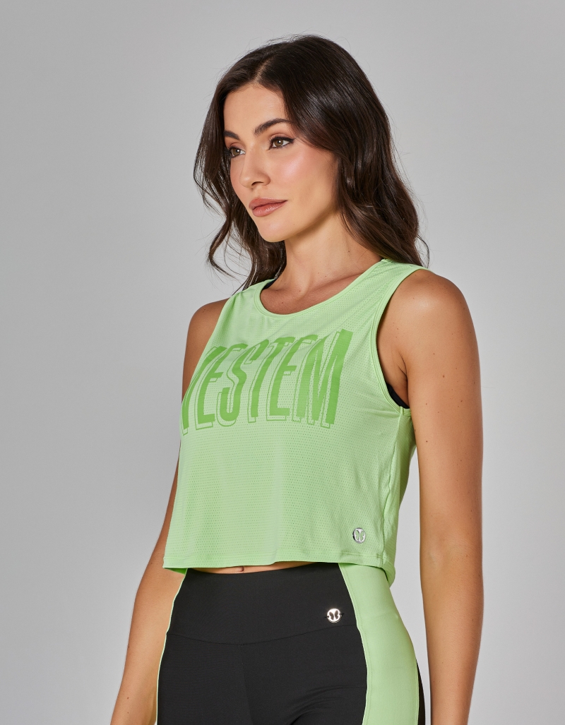 Vestem - Tank Shirt Dry Fit Connect Mint Green - REG809.I25.C0280 Vestem - Tank Shirt Dry Fit Connect Mint Green - REG809.I25.C0280