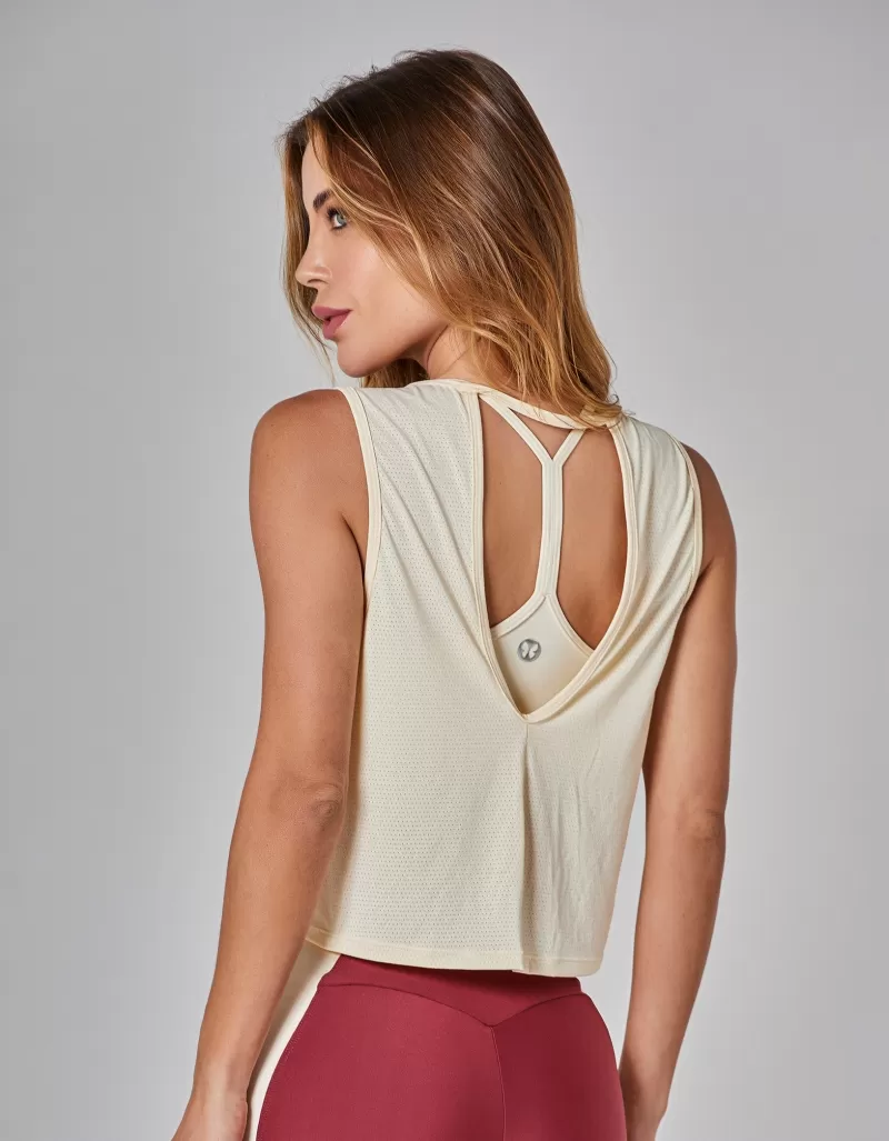 Vestem - Tank Shirt Dry Fit Connect Off White and Ecru - REG809.I25.C0140