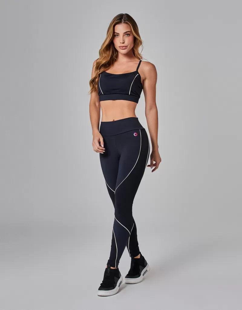 Vestem - Black Link Medium Support Top - TOP1067.I25.C0002