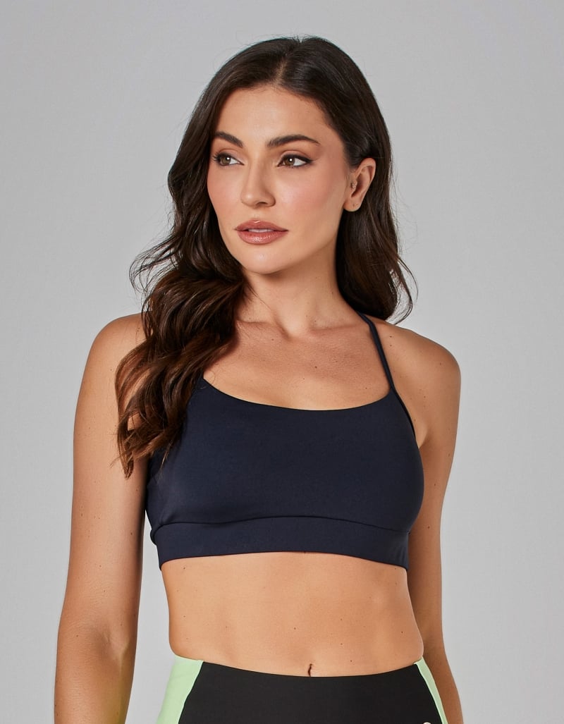 Vestem - Cosmic Black Thin Strap Top - TOP1072.I25.C0002