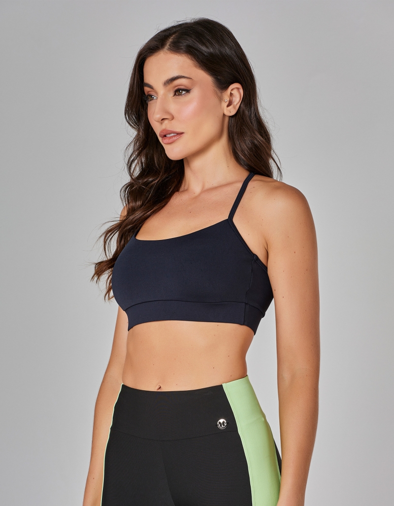 Vestem - Cosmic Black Thin Strap Top - TOP1072.I25.C0002 Vestem - Cosmic Black Thin Strap Top - TOP1072.I25.C0002