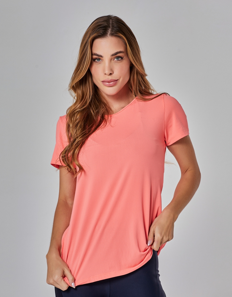 Vestem - Dry Fit Spring Short Sleeve Shirt Orange Camelia - BMC792.I25.C0527