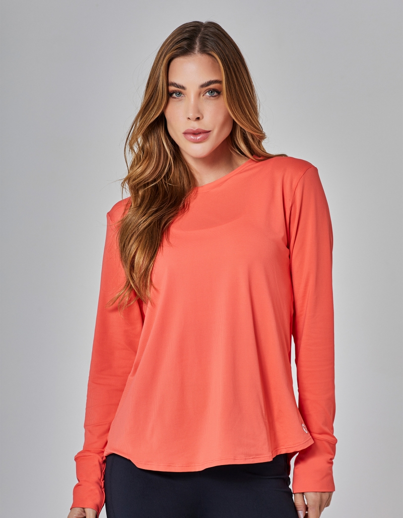 Vestem - Dry Fit Air Long Sleeve Shirt Orange Camelia - BML473.I25.C0527