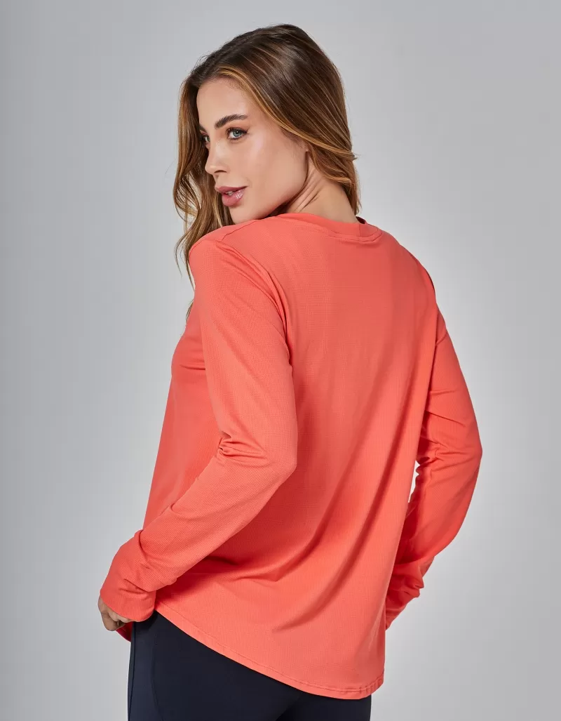 Vestem - Dry Fit Air Long Sleeve Shirt Orange Camelia - BML473.I25.C0527