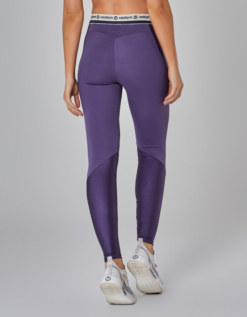 Vestem - Amethyst Bounce Elastic Waistband Leggings - FS1463.I25.C0515 Vestem - Amethyst Bounce Elastic Waistband Leggings - FS1463.I25.C0515