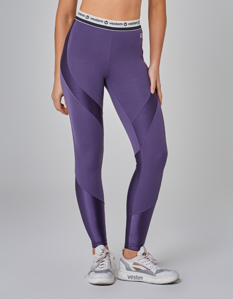 Vestem - Amethyst Bounce Elastic Waistband Leggings - FS1463.I25.C0515