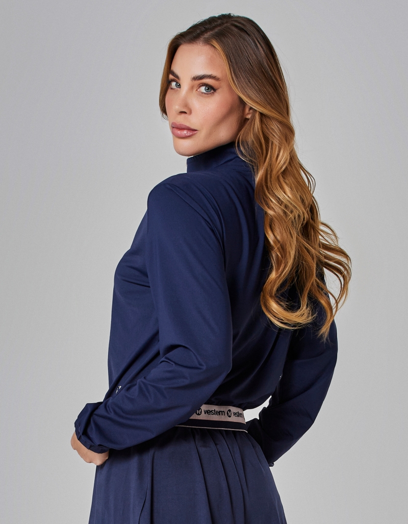 Vestem - Dark Navy Push Ups Jacket - JAC195.I25.C0173 Vestem - Dark Navy Push Ups Jacket - JAC195.I25.C0173
