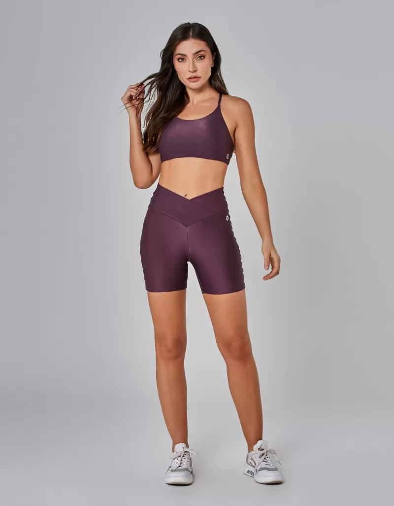 Vestem - Ebony Tulip Flat Belly Shorts - SH679.I25.C0550