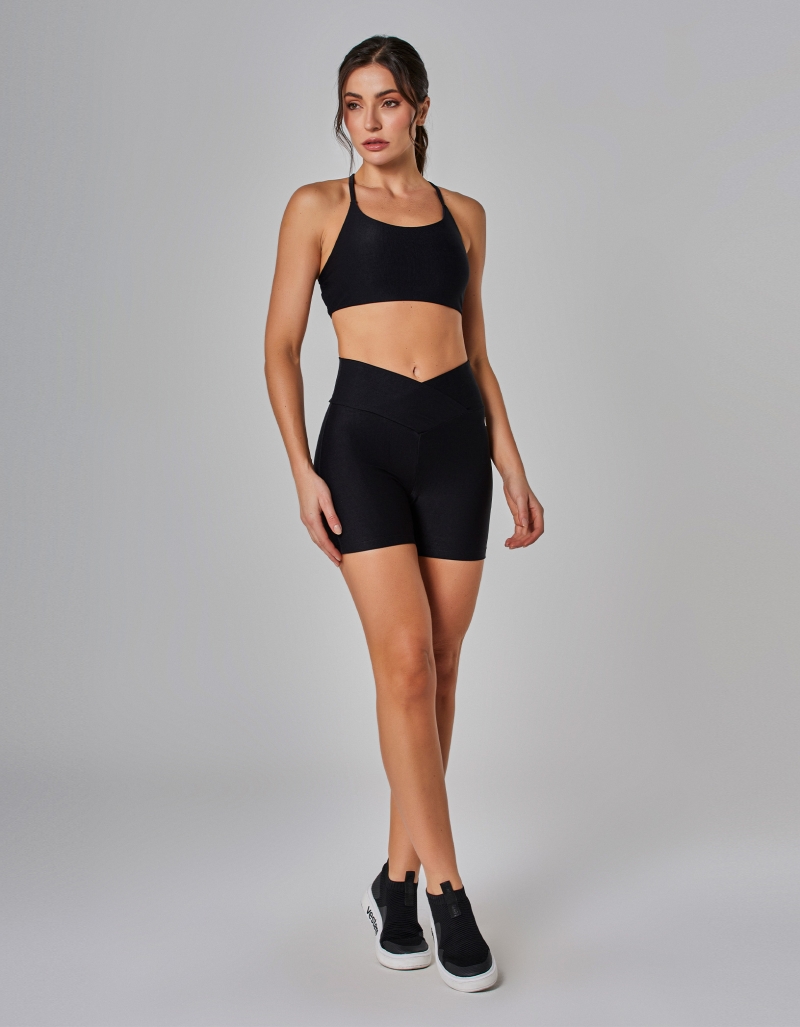 Vestem - Black Tulip Flat Belly Shorts - SH679.I25.C0002 Vestem - Black Tulip Flat Belly Shorts - SH679.I25.C0002