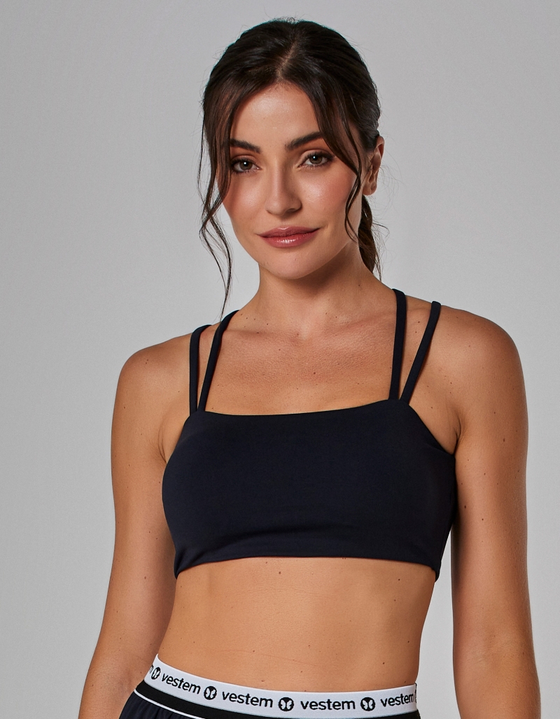 Vestem - Black Spring Medium Support Top - TOP1114.I25.C0002