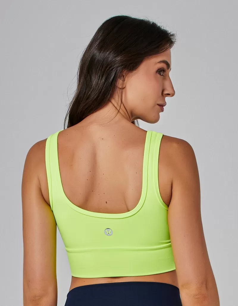 Vestem - Sports bra Cropped Margot Neon Yellow - TOP1034.ESS.C0009