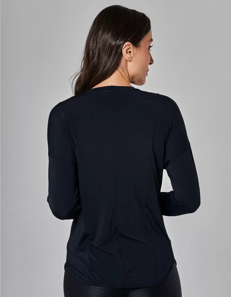 Vestem - Dry Fit Life Long Sleeve Shirt Black - BML474.I25.C0002