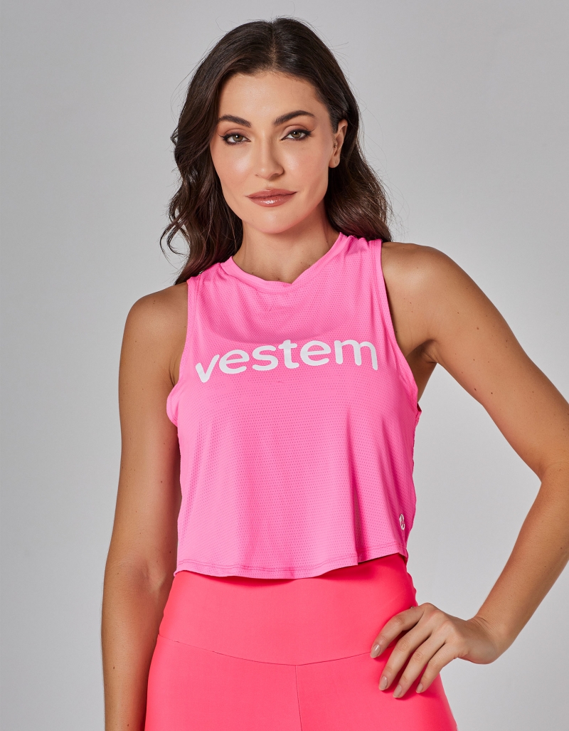 Vestem - Dry Fit Tank Shirt Ambassadors Pink Aurora - REG791.ESS.C0526 Vestem - Dry Fit Tank Shirt Ambassadors Pink Aurora - REG791.ESS.C0526