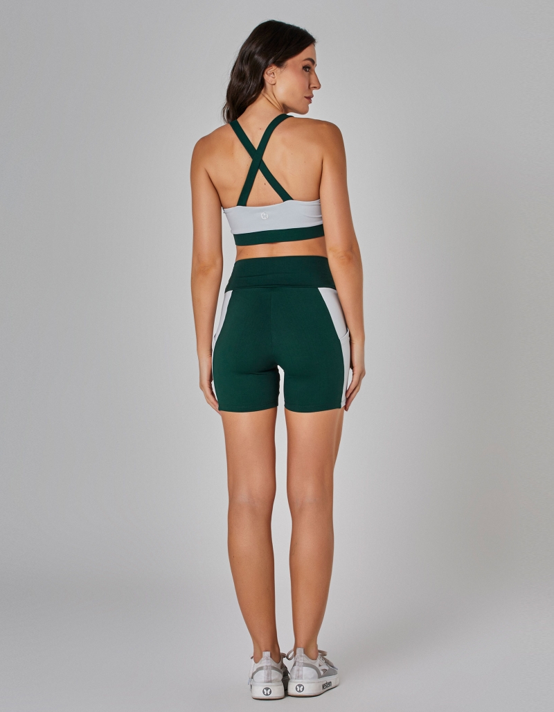 Vestem - Bicolor Ritmo Green Eden Shorts - SH681.I25.C0512 Vestem - Bicolor Ritmo Green Eden Shorts - SH681.I25.C0512