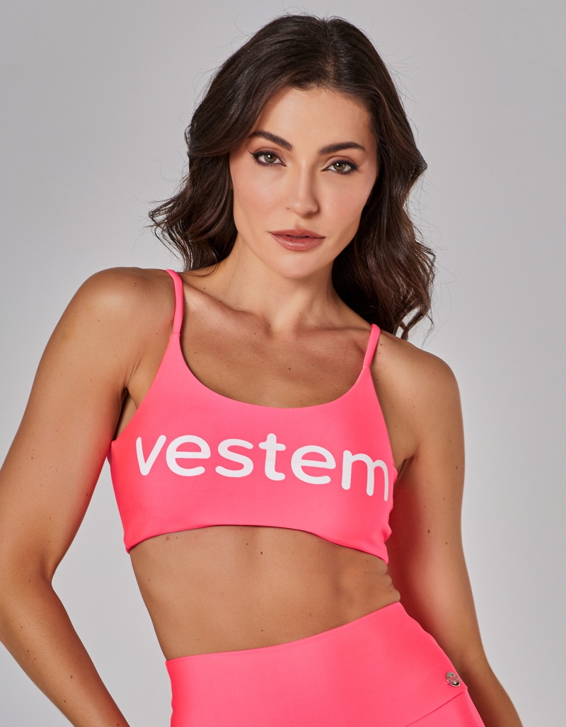Vestem - Medium Support Top Ambassadors Pink Pitaya - TOP1154.ESS.C0554